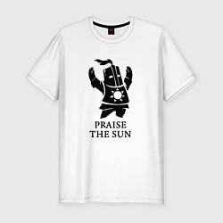 Футболка slim-fit Praise the Sun, цвет: белый