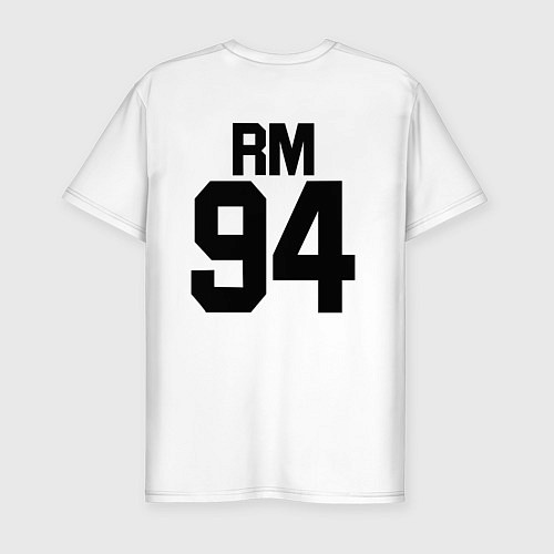 Мужская slim-футболка BTS RAP MONSTER / Белый – фото 2