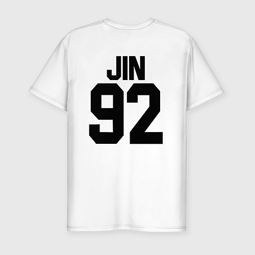 Мужская slim-футболка BTS JIN / Белый – фото 2