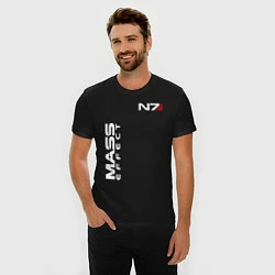 Футболка slim-fit MASS EFFECT N7, цвет: черный — фото 2