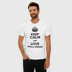 Футболка slim-fit Keep Calm & Love Niall Horan, цвет: белый — фото 2