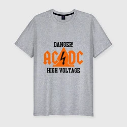 Мужская slim-футболка AC/DC: High Voltage