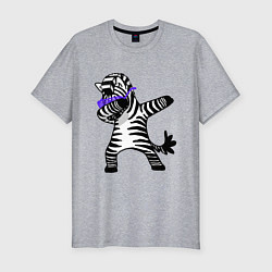 Футболка slim-fit Zebra DAB, цвет: меланж