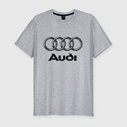 Футболка slim-fit AUDI, цвет: меланж