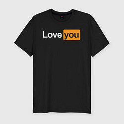 Мужская slim-футболка PornHub: Love You