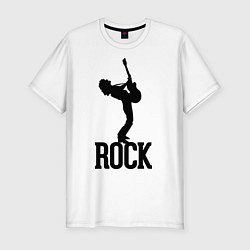 Футболка slim-fit Rock Guitar, цвет: белый