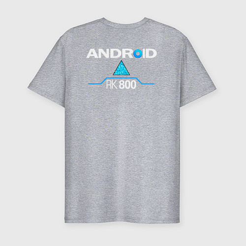 Мужская slim-футболка RK800 CONNOR / Меланж – фото 2