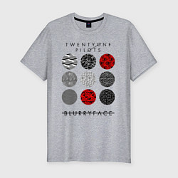 Мужская slim-футболка TOP: Blurryface
