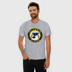 Футболка slim-fit St Louis Blues, цвет: меланж — фото 2