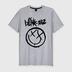 Футболка slim-fit BLINK-182, цвет: меланж