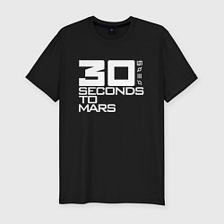 Футболка slim-fit 30 SECONDS TO MARS, цвет: черный