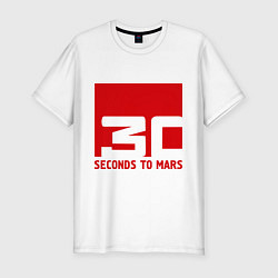 Мужская slim-футболка 30 seconds to mars