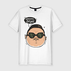 Футболка slim-fit Gangnam Style, цвет: белый