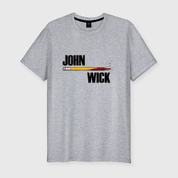 Футболка slim-fit John Wick, цвет: меланж
