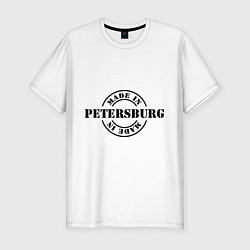 Мужская slim-футболка Made in Petersburg
