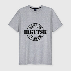 Мужская slim-футболка Made in Irkutsk
