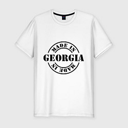 Мужская slim-футболка Made in Georgia (сделано в Грузии)