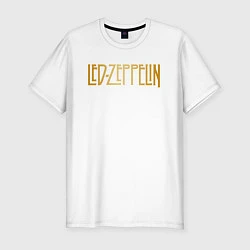 Футболка slim-fit Led Zeppelin, цвет: белый