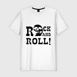 Футболка slim-fit Rock and roll, цвет: белый