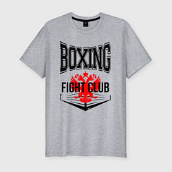 Мужская slim-футболка Boxing fight club Russia