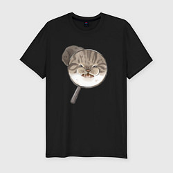 Мужская slim-футболка Злой Кот