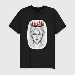 Футболка slim-fit Цирилла, цвет: черный