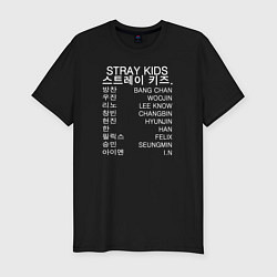 Футболка slim-fit Stray Kids, цвет: черный