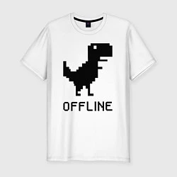Мужская slim-футболка Offline