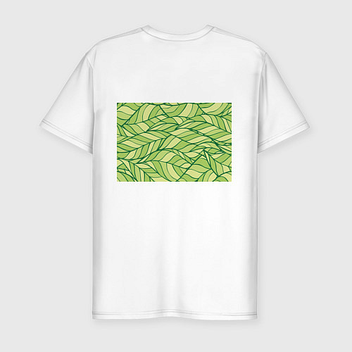 Мужская slim-футболка Игуана нежить / Белый – фото 2