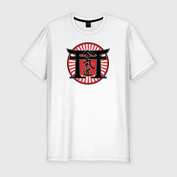 Футболка slim-fit Аикидо, цвет: белый
