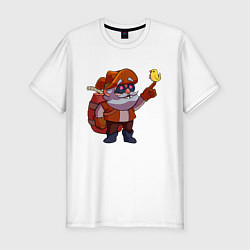 Футболка slim-fit Dynamike Brawl Stars, цвет: белый