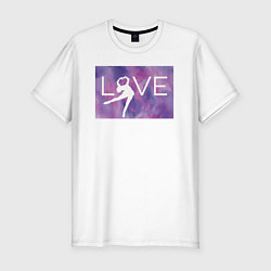 Мужская slim-футболка LOVE