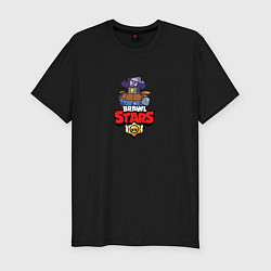 Футболка slim-fit BRAWL STARS:ДЭРРИЛ, цвет: черный