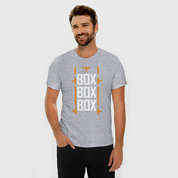 Футболка slim-fit Box box box, цвет: меланж — фото 2