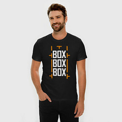 Футболка slim-fit Box box box, цвет: черный — фото 2