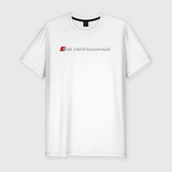 Мужская slim-футболка AUDI RS