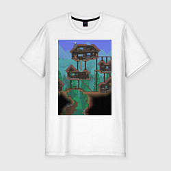 Футболка slim-fit Terraria, цвет: белый