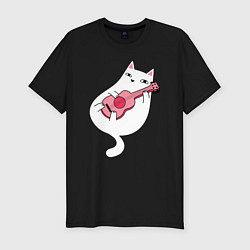 Футболка slim-fit Music Cat, цвет: черный