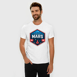 Футболка slim-fit MARS NASA, цвет: белый — фото 2