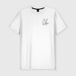 Футболка slim-fit LIL PEEP НА СПИНЕ, цвет: белый