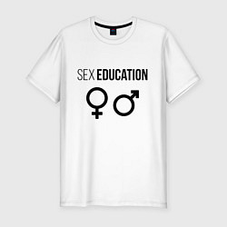 Футболка slim-fit SEX EDUCATION, цвет: белый