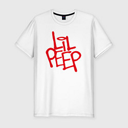 Футболка slim-fit LiL PEEP НА СПИНЕ, цвет: белый