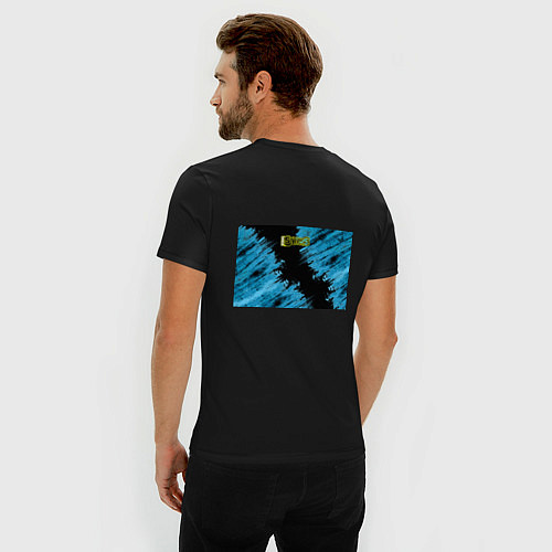 Мужская slim-футболка Brawl Stars shark / Черный – фото 4