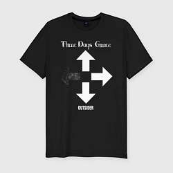 Мужская slim-футболка Three Days Grace