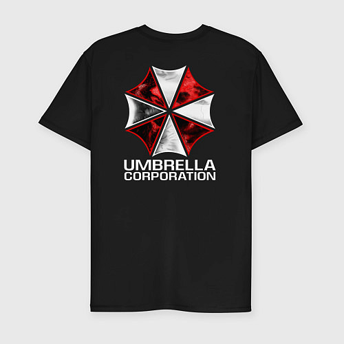 Мужская slim-футболка UMBRELLA CORPспина / Черный – фото 2