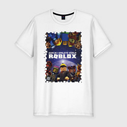 Футболка slim-fit ROBLOX, цвет: белый