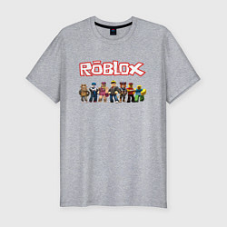 Мужская slim-футболка ROBLOX