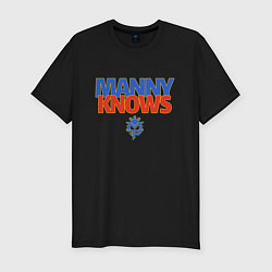 Мужская slim-футболка Manny Knows