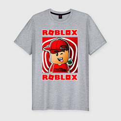 Футболка slim-fit ROBLOX, цвет: меланж