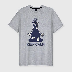 Мужская slim-футболка Keep Calm